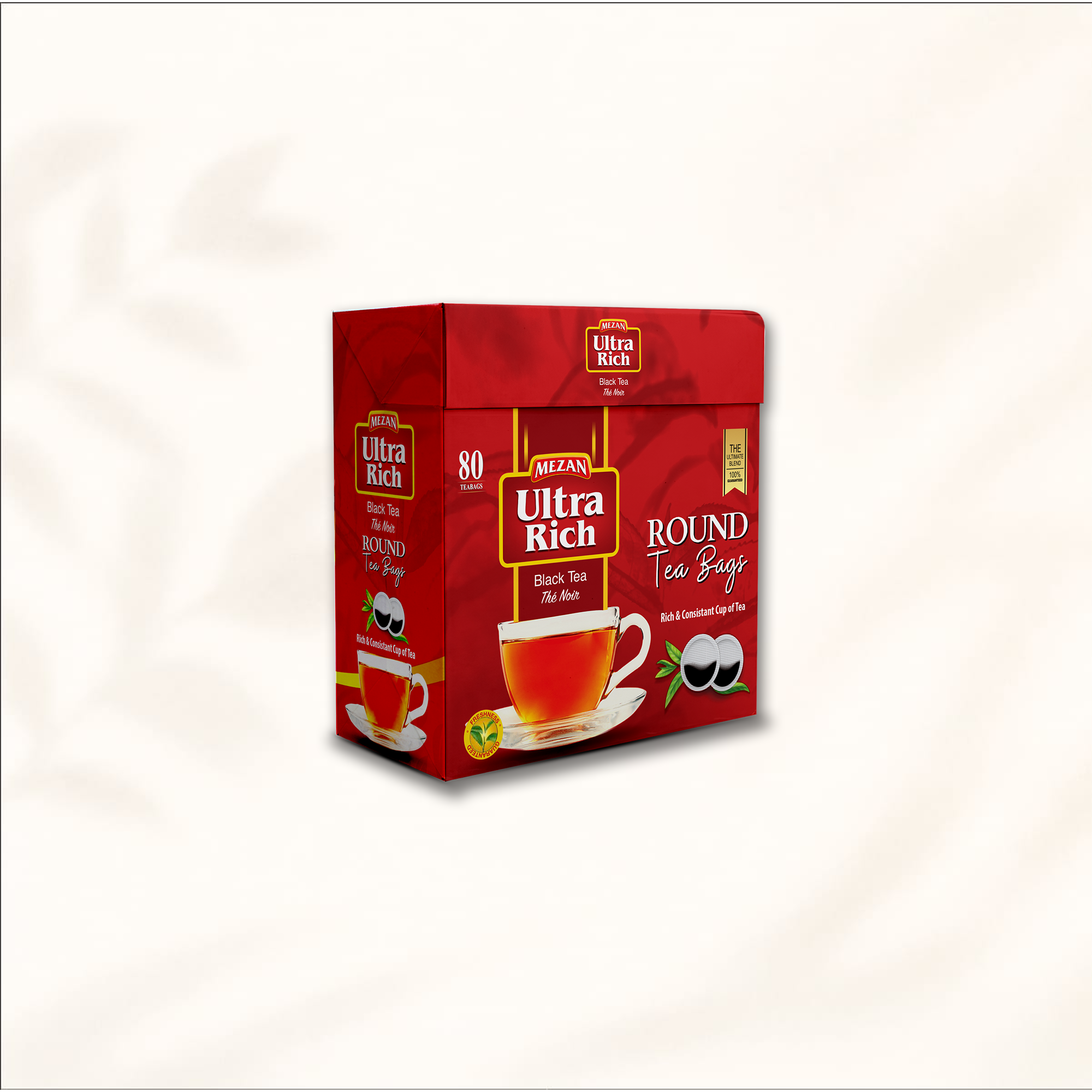 Mezan Ultra Rich Round Tea Bags | 80 Bags × 2.5g