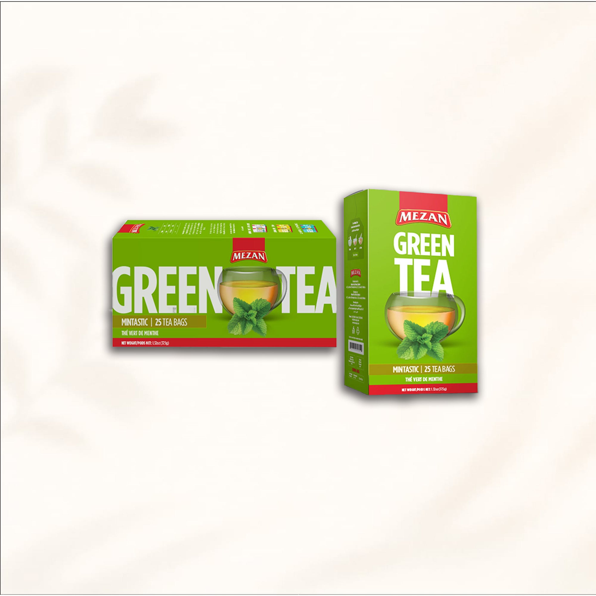 Mezan Ultra Rich Mint Green Tea | 25 Bags × 1.5g