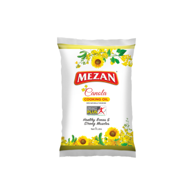 Mezan Canola Oil 1 ltr Pouch